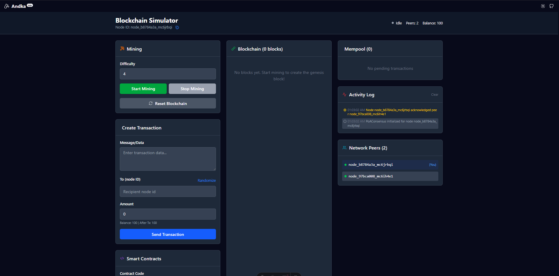 Blockchain Simulator